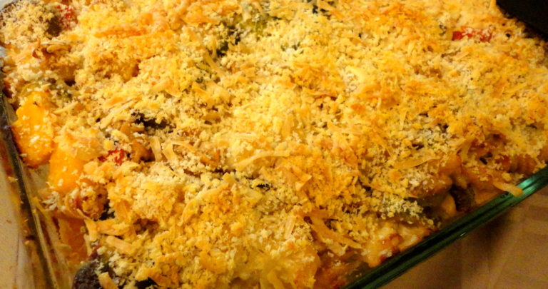 How To: Big Batch – Roasted Fall Vegetable Pasta Bake