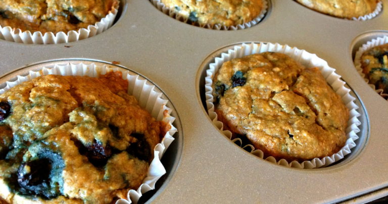How To: Snack Healthy – Vegan Banana Blueberry Muffins