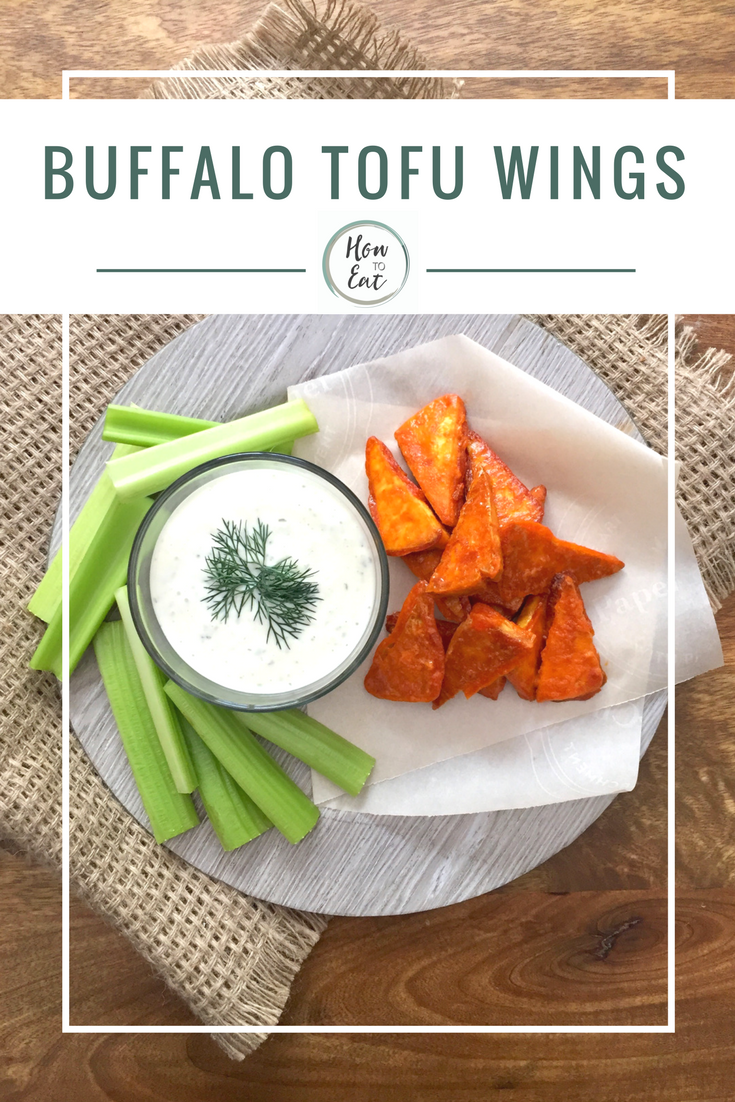 Buffalo Tofu "Wings" How to Eat