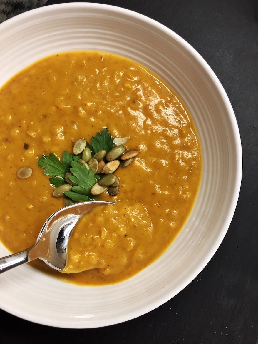 Indian Spiced Pumpkin and Lentil Soup - How to Eat
